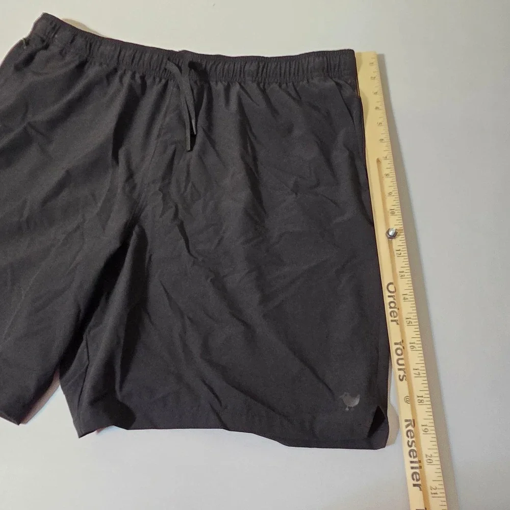 Bad Birdie Golf Shorts Men XXL Black Elastic Waist Drawstring Athletic Active